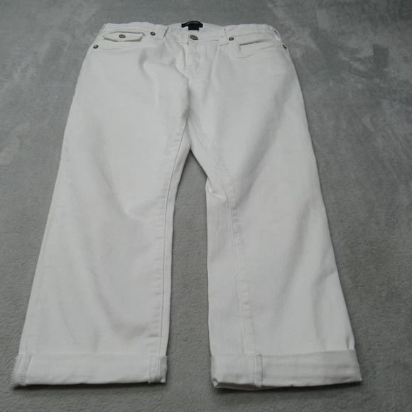 True Religion Jennie Curvy Jeans Women Mid Rise Skinny 32X24 Tapered Capri Denim - Picture 3 of 16